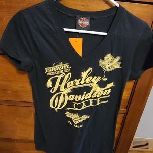 NWT Women's Harley Davidson Cafe Las Vegas Shirt